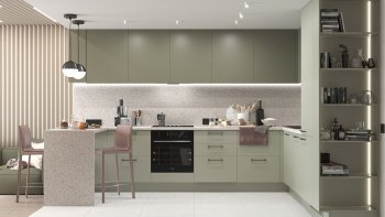 Тренды и новые цвета в дизайне современных кухонь в 2023 году в Октябрьском - oktyabrskij.mebel54.com | фото