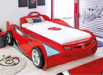 CARBED Кровать-машина Coupe с выдвижной кроватью Red 20.03.1306.00 в Октябрьском - oktyabrskij.mebel54.com | фото