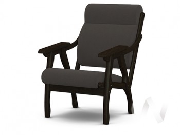 Кресло Вега-10 (венге лак/ULTRA GRAFIT) в Октябрьском - oktyabrskij.mebel54.com | фото